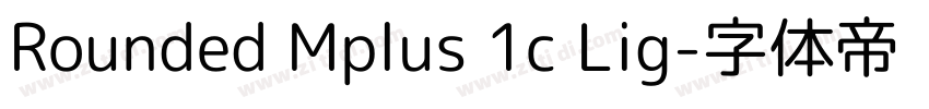 Rounded Mplus 1c Lig字体转换